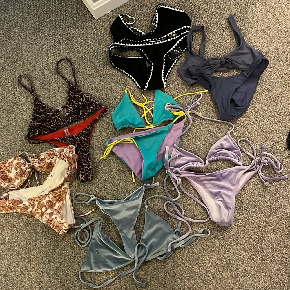 Bikini bundle. From SHEIN, zaful, Abercrombie and hollister